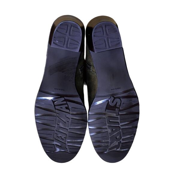 I0 NIB STUART WEITZMAN Hitest Olive Suede Stacked Heel Over The Knee Boots Sz 8 - Picture 10 of 12